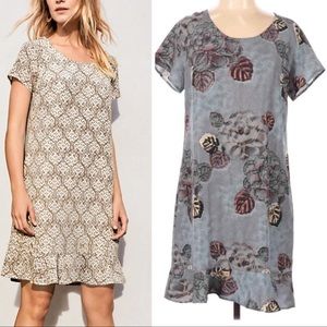 Garnet Hill 100% Silk Olivia Floral Shift Dress Women’s Size 10 NWOT